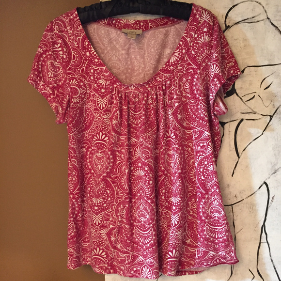 *50%OFF BUNDLES*LOFT bandana print top - Picture 1 of 6